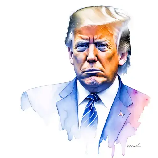 joe biden vs donald trump tattoo design idea