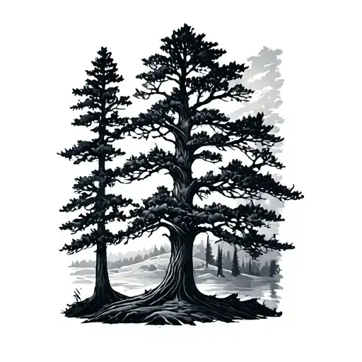 Aspen Tree tattoo design idea