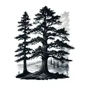 Aspen Tree tattoo design idea