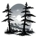 Aspen Tree tattoo design idea