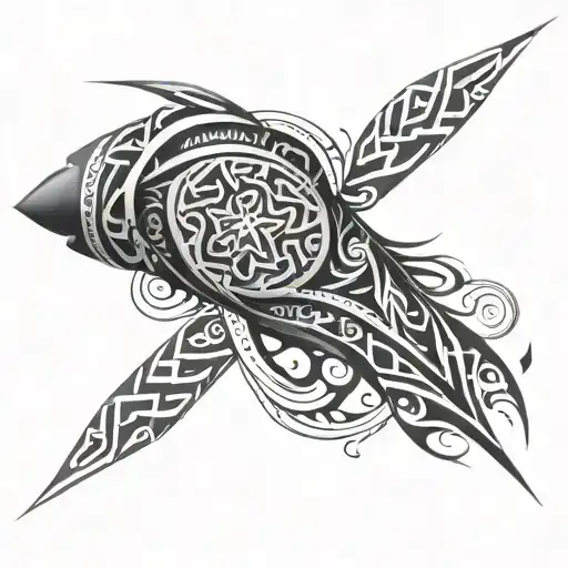 tribal cover up forearm tattoo design idea