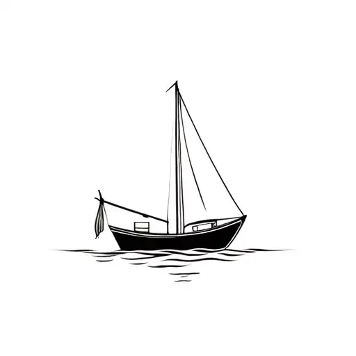 Burn Boats tattoo design idea