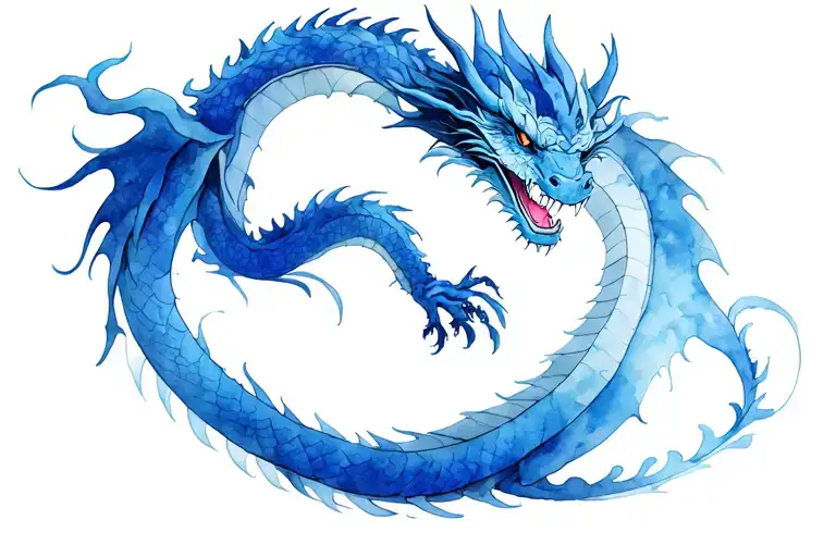 Oriental dragon, notorious, mythic power”	•	“Legendary dragon, wrath and silence”	•	“Mythical dragon, cursed elegance” tattoo design idea