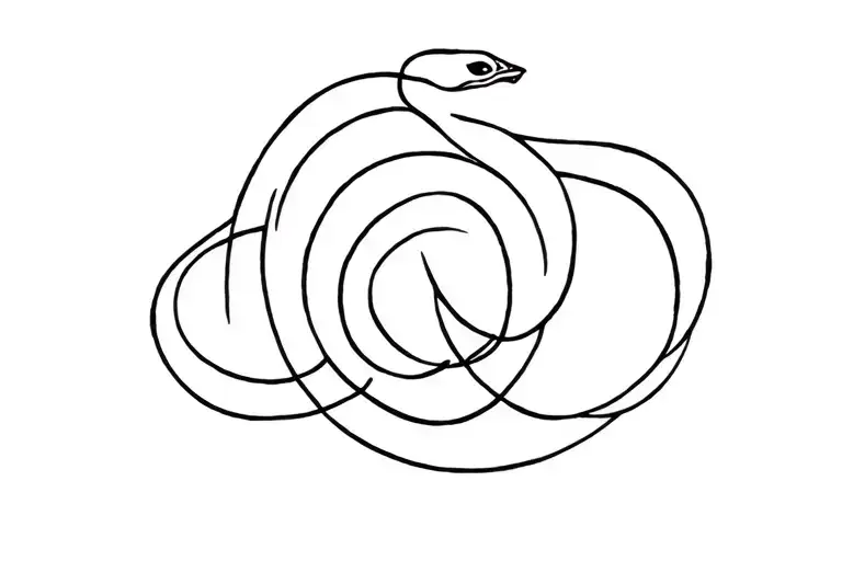 kundalini snake tattoo design idea