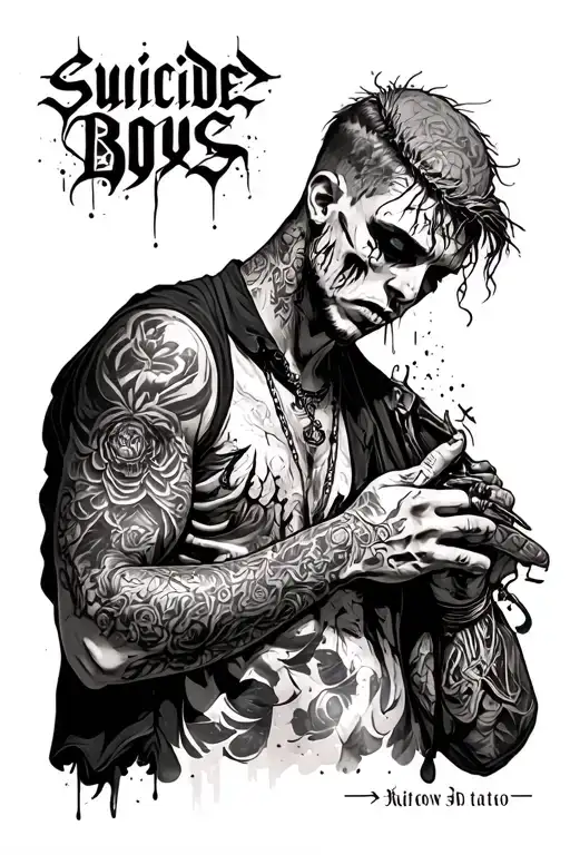 suicide boys tattoo design idea