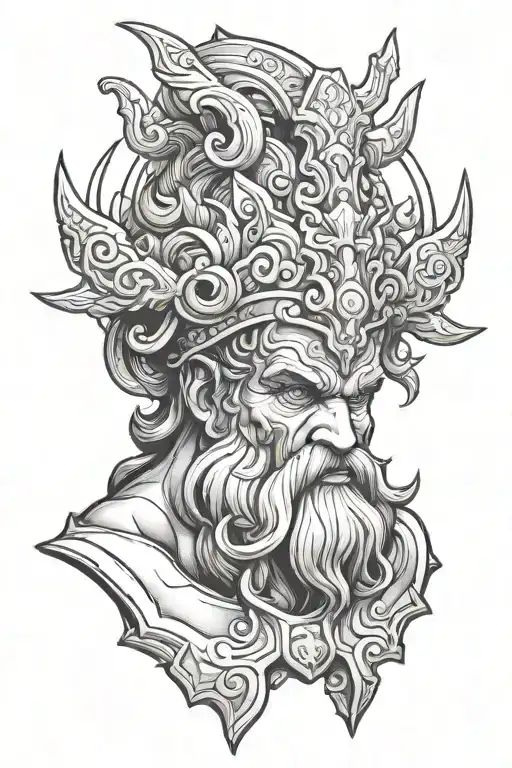 hephaestus god tattoo design idea