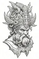hephaestus god tattoo design idea