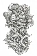 hephaestus god tattoo design idea