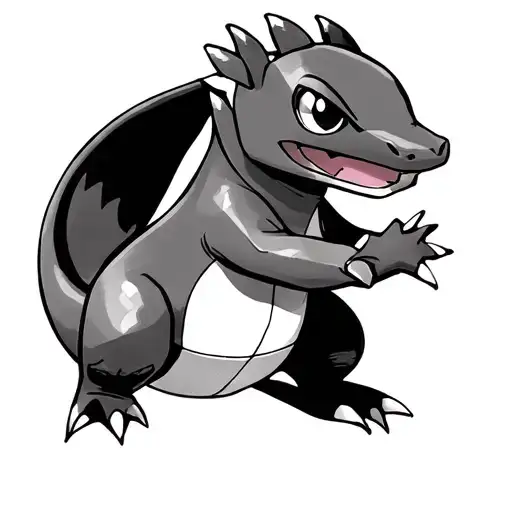 Pokemon Charmander in traditional style tattoo tattoo design idea