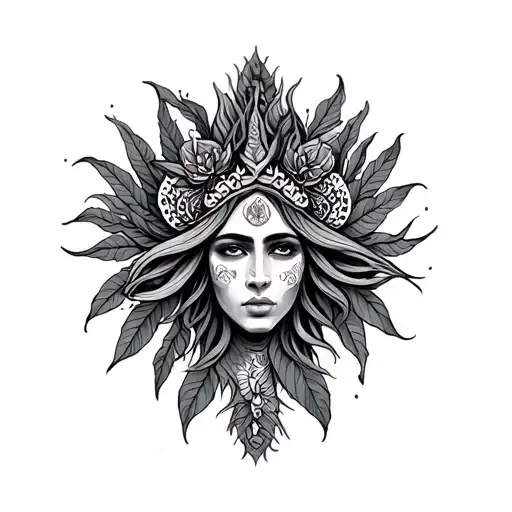 Ayahuasca tattoo design idea