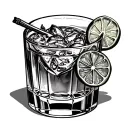 Tequila Shot tattoo design idea