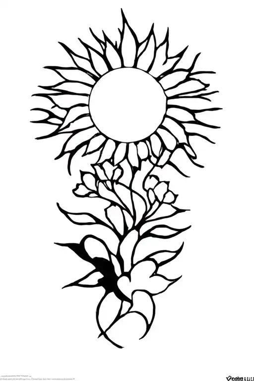 light and dark - sometimes it may seem dark but the absence of the light is a necessary part. tattoo design idea
