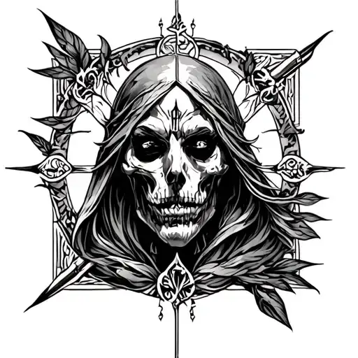 healer edict tattoo design idea