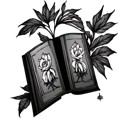 spicy book genre inspired tattoo design idea