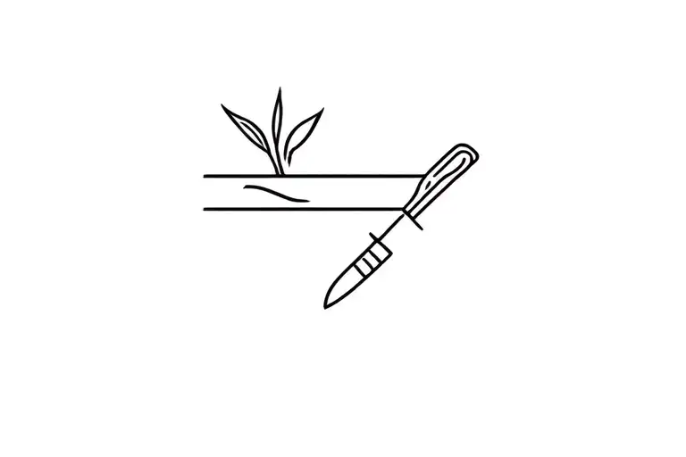 pointer trowel tattoo design idea