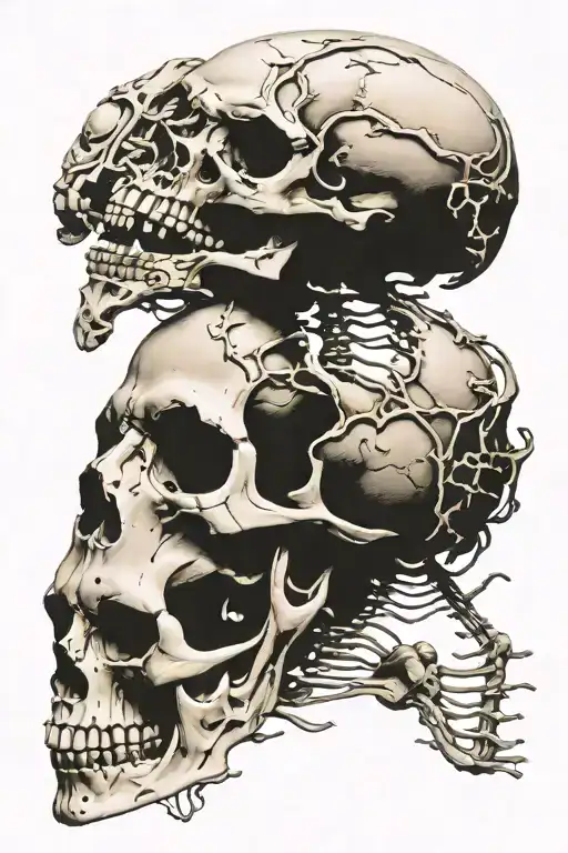 Memento Mori", German Mammoth ivory skeleton - second half of the 18th century"Memento Mori", Vanitas, Mammoth ivory ( tattoo design idea