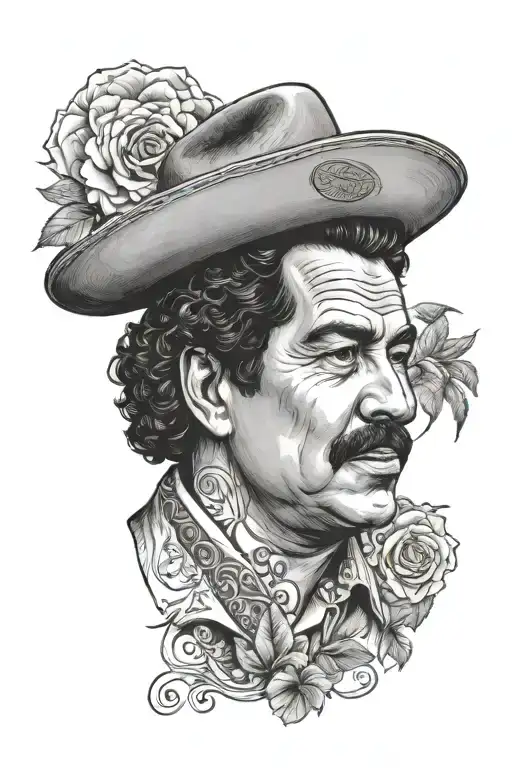 Colombia culture tattoo that includes Pablo Escobar tattoo design idea
