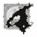 prinse of persia and iran maps tattoo design idea