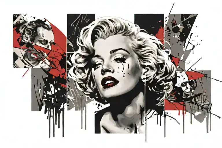 Marilyn monroe tattoo design idea