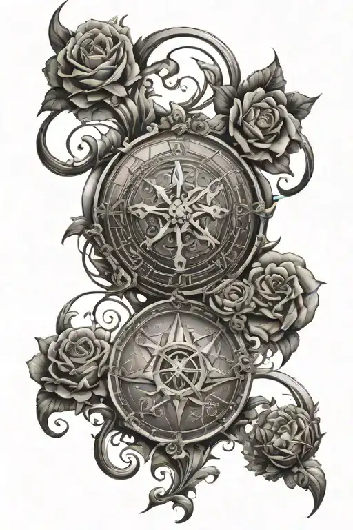 Create a tattoo for my arm. I would like it to symbolize the zodiac signs: Libra, Capricorn and Sagittarius tattoo design idea