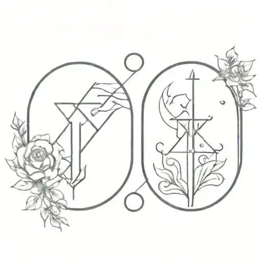 soulmate matching tattoos strength tarot card tattoo design idea