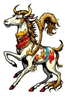 Sagittarius AND Taurus tattoo design idea