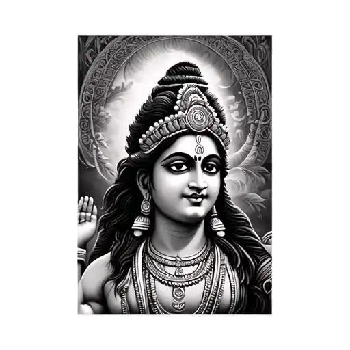 lord ayyappa tattoo design idea