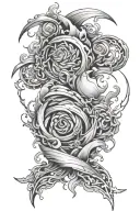 turbulence Ateez tattoo design idea