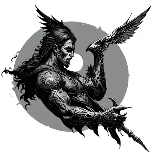 Heros of might and magic 3 crosses tattoo design idea