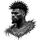killmonger full back tattoo design idea