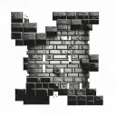morse code message in a brick wall build his own empire tattoo design idea