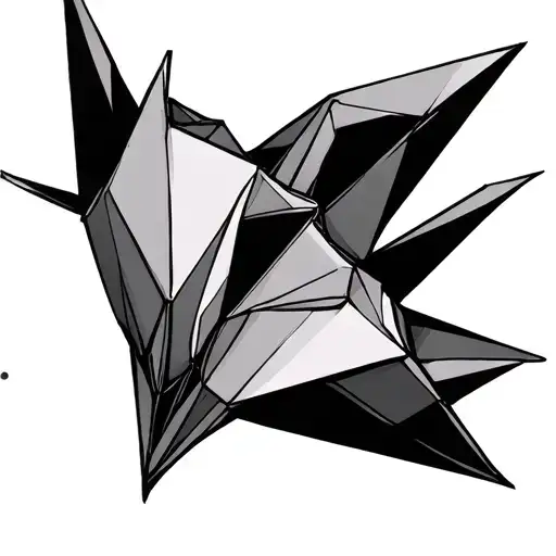 Origami tattoo design idea