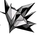 Origami tattoo design idea