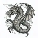 Skyrim dragon tattoo design idea