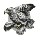 Buzzard tattoo design idea