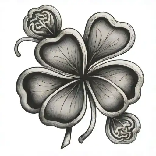 clover Ireland tattoo design idea