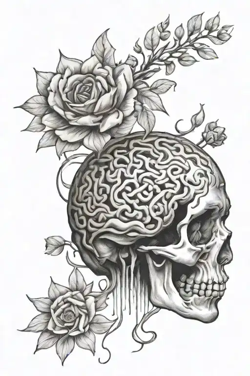 Brain Cancer tattoo design idea