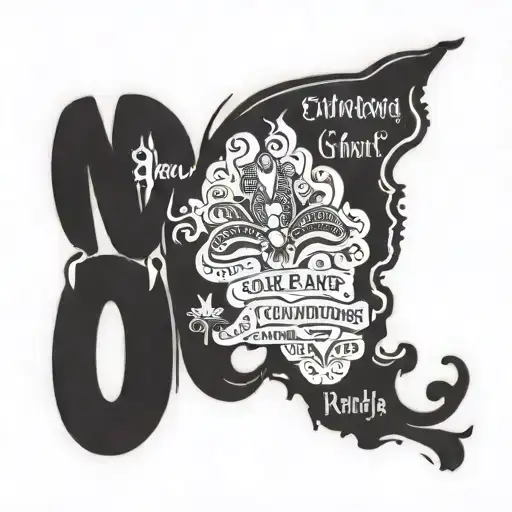 new orleans words with mardi gras tattoo design idea