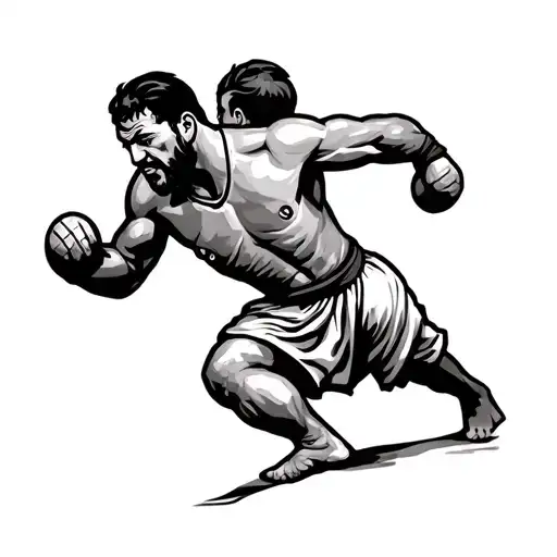 Kabaddi tattoo design idea