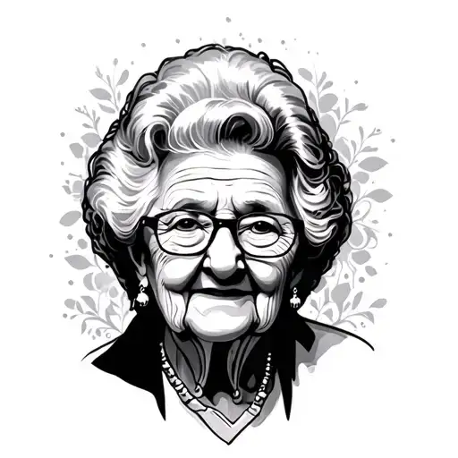 Grandma Memorial tattoo design idea