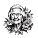 Grandma Memorial tattoo design idea