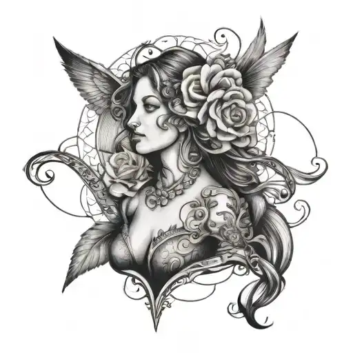 Can you generate some tatoo ideas I want it to be meaningful along the lines of strong woman faith God Bible verse and t tattoo design idea