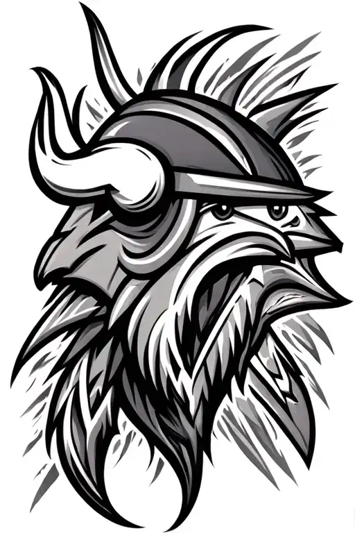 Minnesota Vikings tribal tattoo design idea