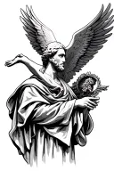 Saint Gabriel tattoo design idea