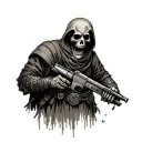 undead solders tattoo design idea