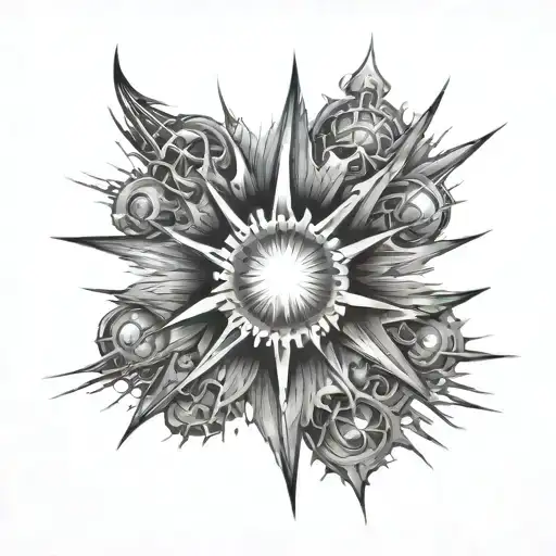 supernova tattoo design idea