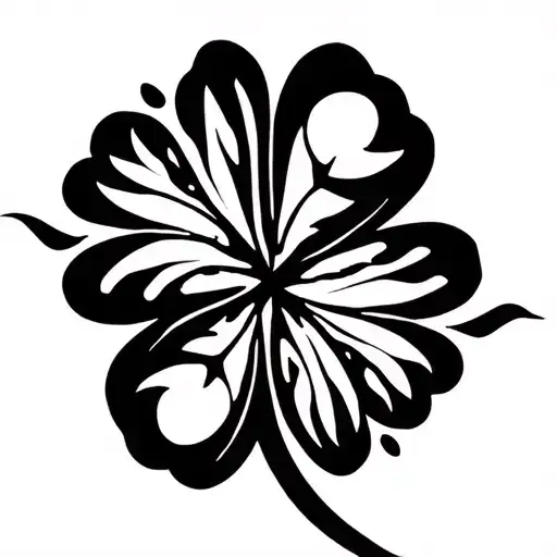 Disciples = lucky leaf clover and pisces sing tattoo design idea