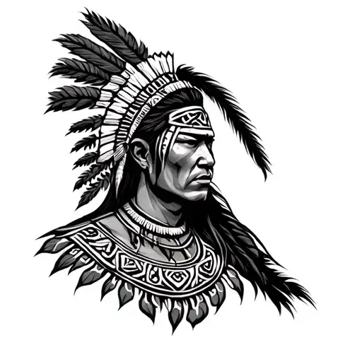 Taino Warrior tattoo design idea