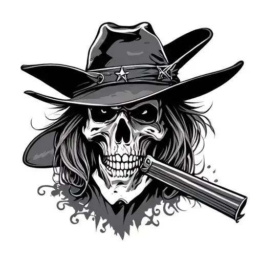 Cowboys From Hell tattoo design idea