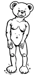 Sugar Teddy oh sugar Teddy/ why cant you be my sugar Daddy/ got No Money got No cloths/ dependant on their tyranny/ they tattoo design idea